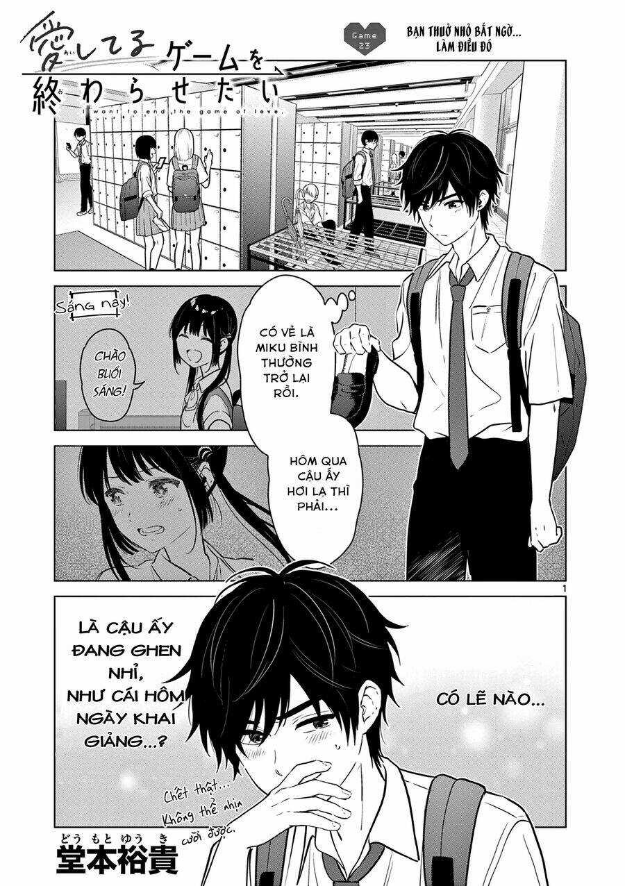 Aishiteru Game Wo Owarasetai Chapter 23 trang 0