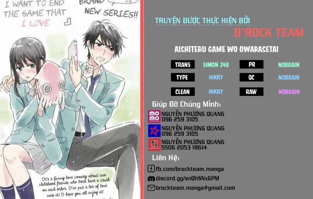 Aishiteru Game Wo Owarasetai Chapter 4 trang 0