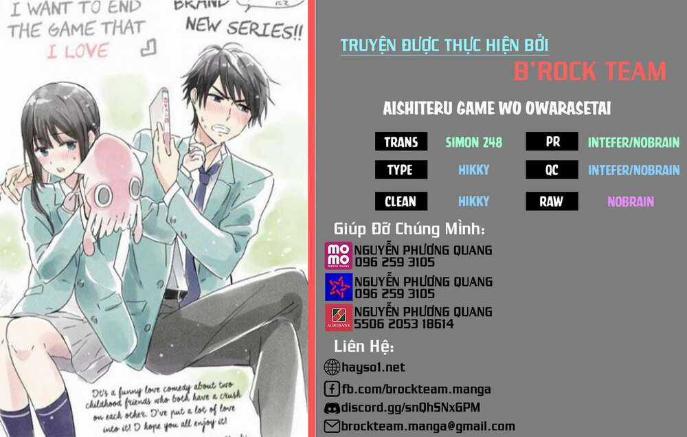 Aishiteru Game Wo Owarasetai Chapter 5 trang 0