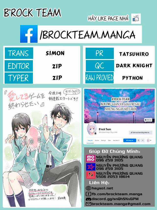 Aishiteru Game Wo Owarasetai Chapter 8 trang 0