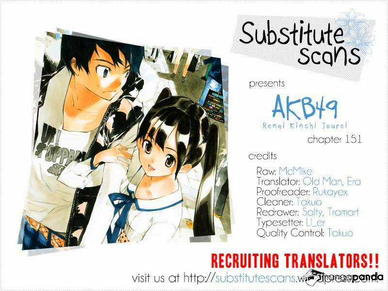 Akb49 - Renai Kinshi Jourei Chapter 151 trang 1