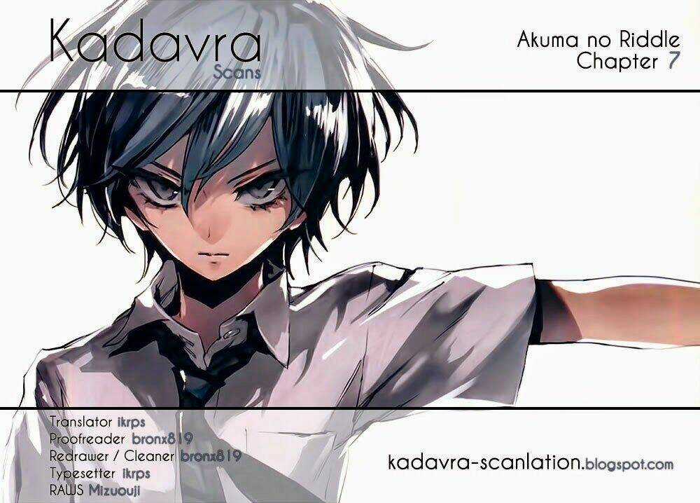 Akuma No Riddle Chapter 7 trang 0