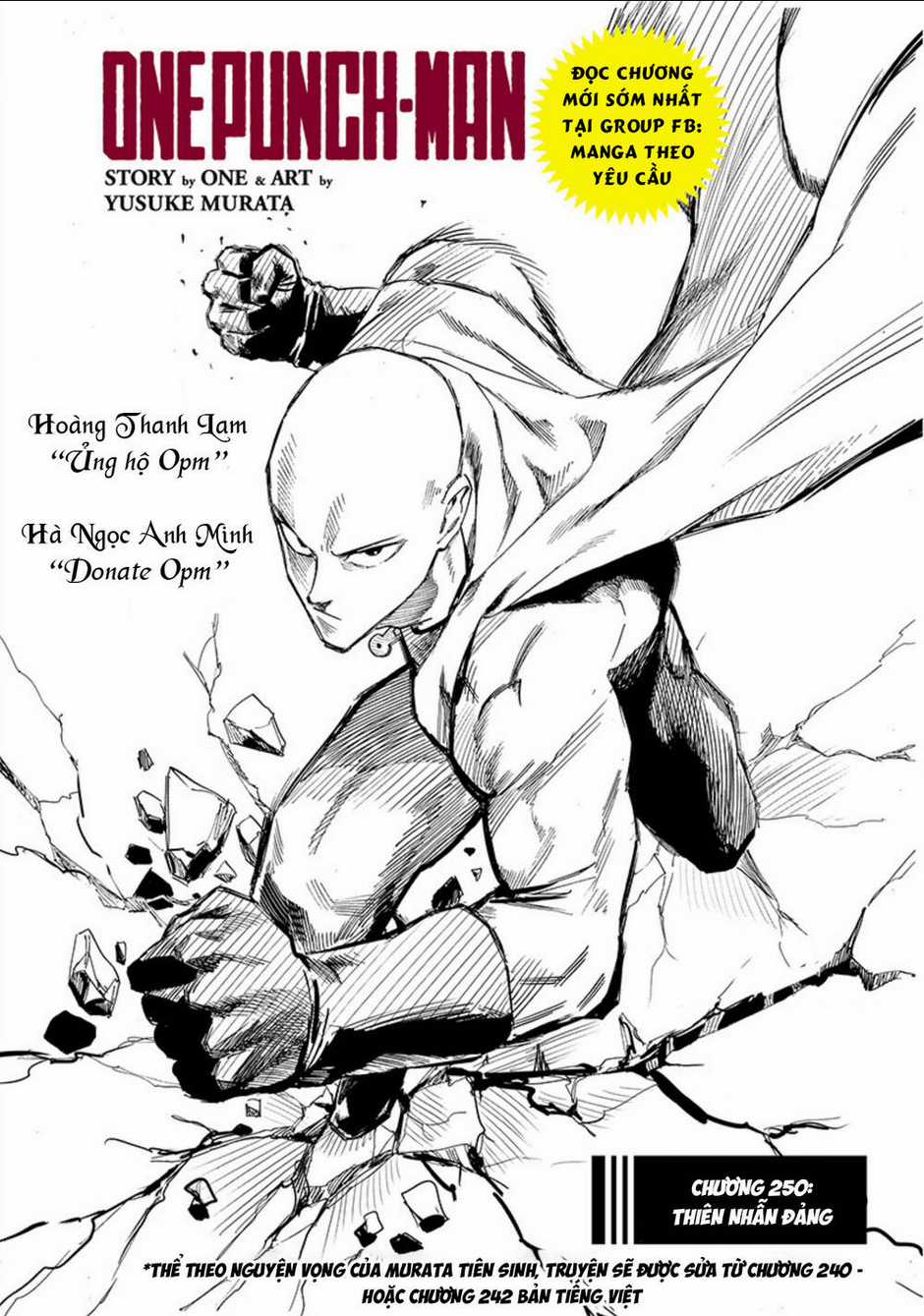 Anh Hùng Onepunch Chapter 250 trang 1