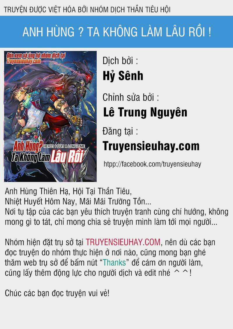 Anh Hùng ? Ta Không Làm Lâu Rồi Chapter 1 trang 0