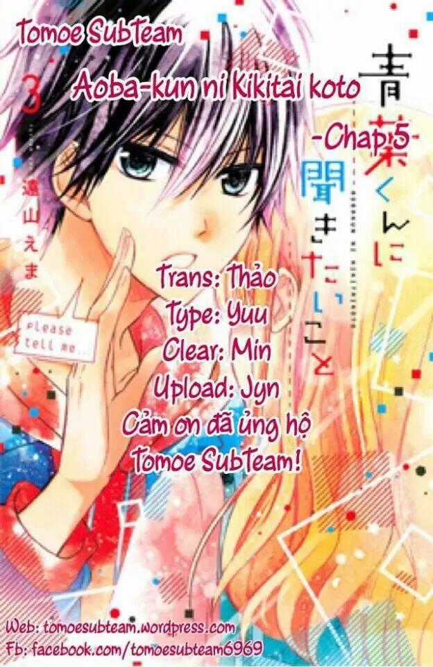 Aoba-Kun Ni Kikitai Koto Chapter 5 trang 0