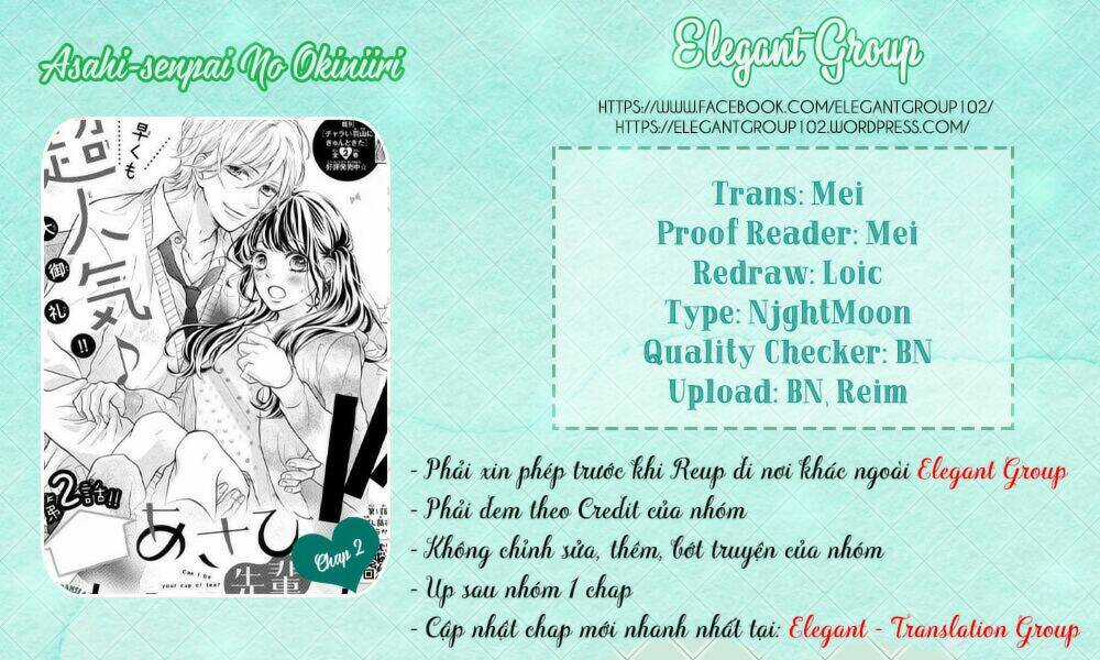 Asahi-Senpai No Okiniiri Chapter 2 trang 1