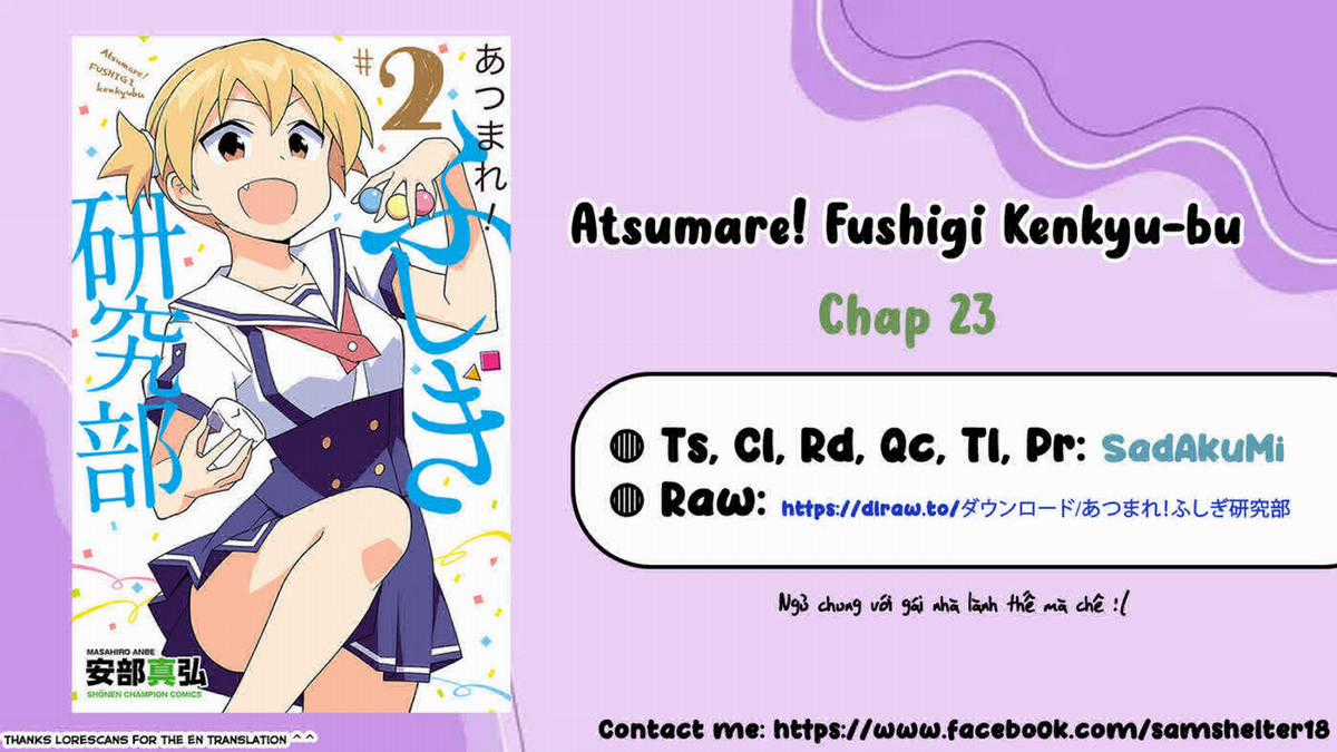 Atsumare! Fushigi Kenkyuu-bu Chapter 23 trang 0