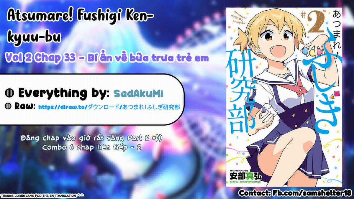 Atsumare! Fushigi Kenkyuu-bu Chapter 33 trang 0