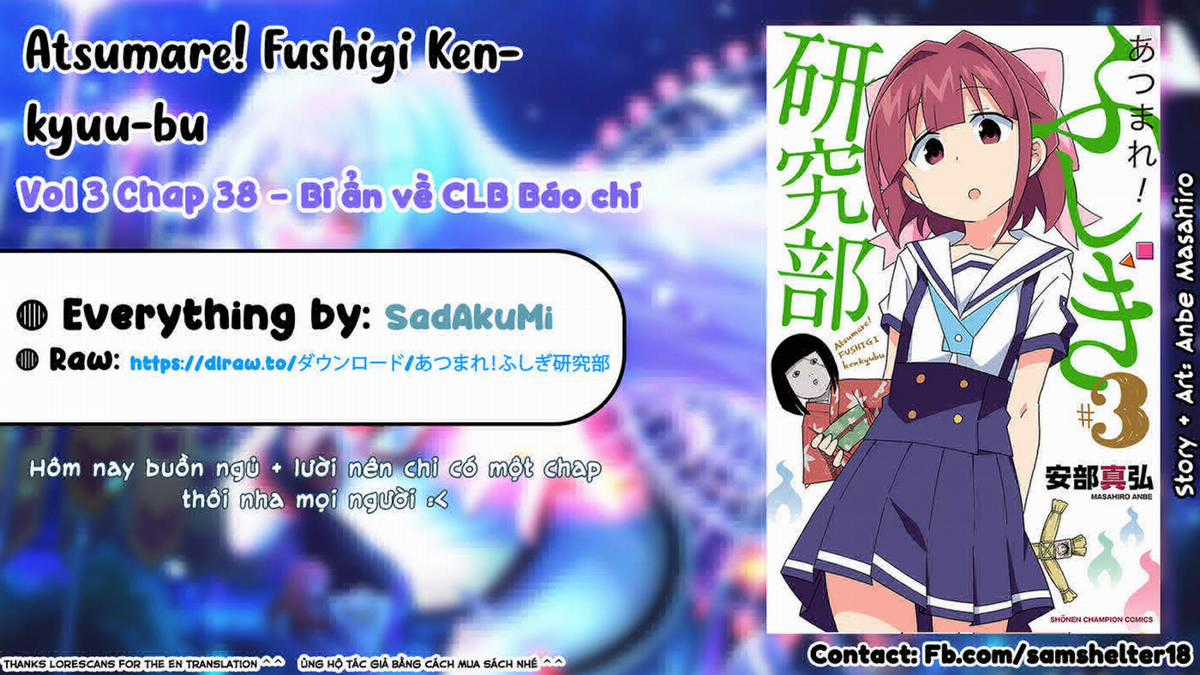 Atsumare! Fushigi Kenkyuu-bu Chapter 38 trang 0