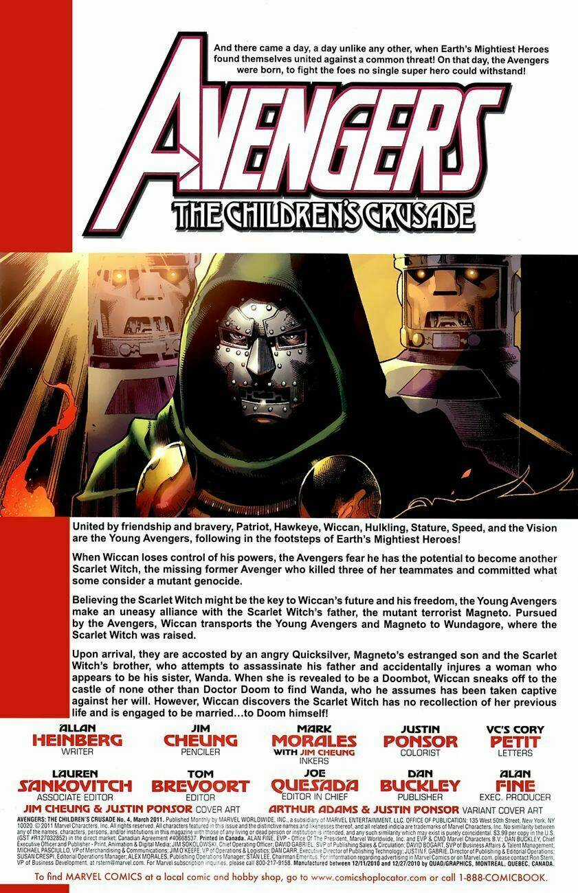 Avengers: The Children's Crusade Chapter 4 trang 1