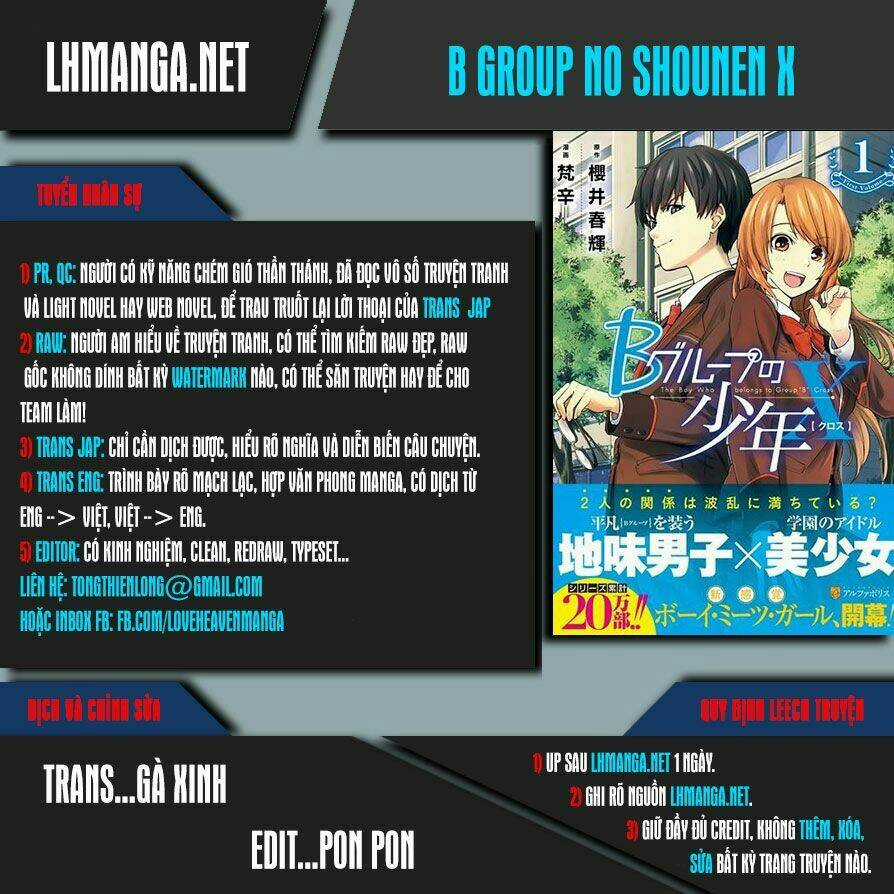 B Group No Shounen X Chapter 8 trang 0