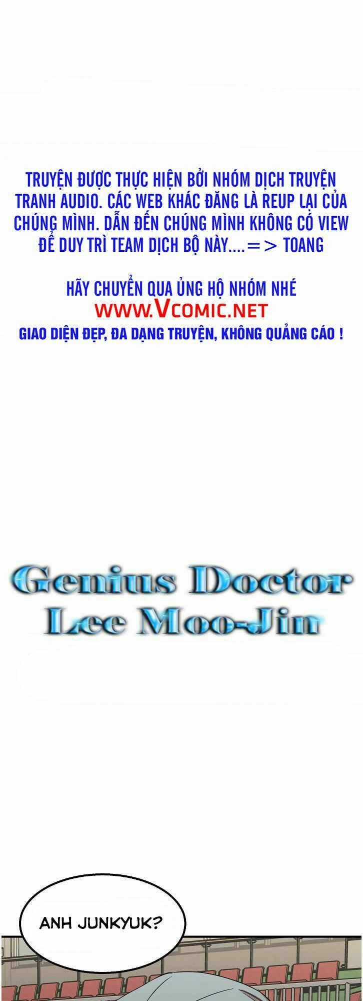 Bác Sĩ Thiên Tài Lee Moojin Chapter 12 trang 0