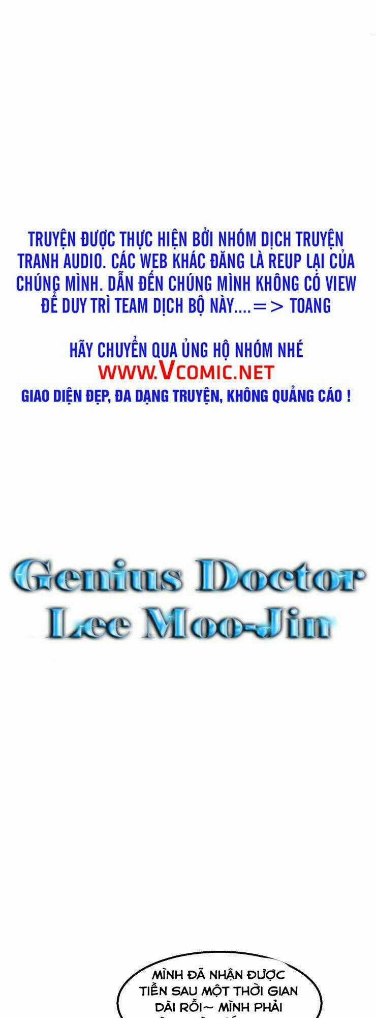 Bác Sĩ Thiên Tài Lee Moojin Chapter 14 trang 0