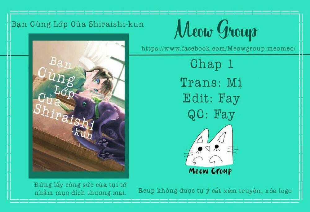 Bạn Cùng Lớp Của Shiraishi-Kun Chapter 1 trang 0