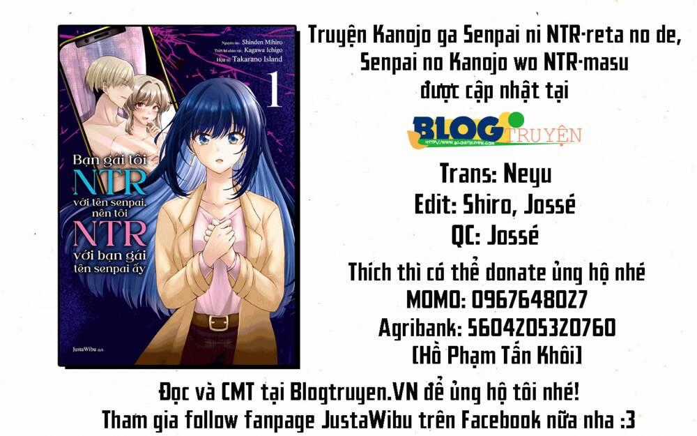 BẠN GÁI TÔI BỊ NTR BỞI SENPAI CỦA TÔI, NÊN TÔI NTR BẠN GÁI CỦA TÊN SENPAI ẤY Chapter 8 trang 1