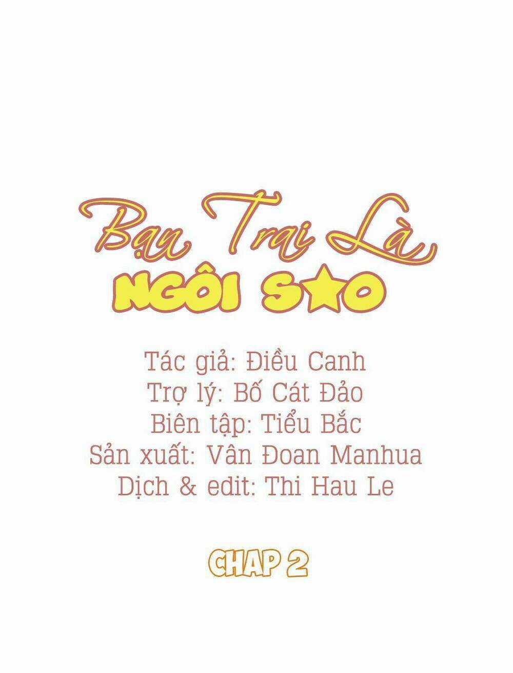 Bạn Trai Là Ngôi Sao Chapter 2 trang 0