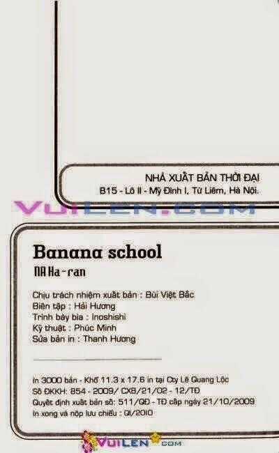 Banana School Chapter 6 trang 1