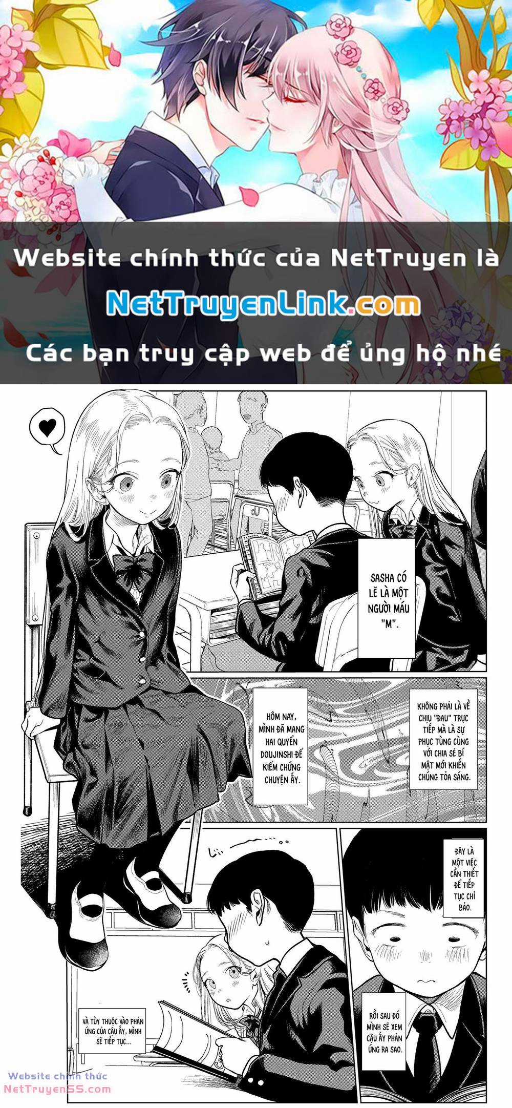 Bé Sơ Trung Sasha Và Thằng Bạn Otaku Cùng Lớp Chapter 7.5 trang 0