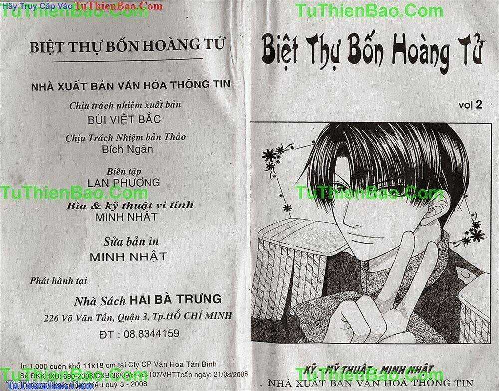 Biệt Thự 4 Hoàng Tử Chapter 2 trang 1