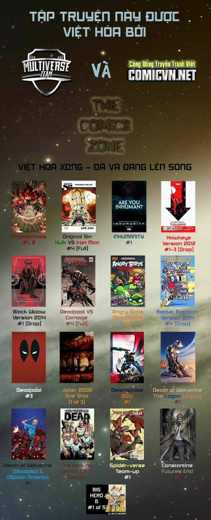 Big Hero 6 Chapter 1 trang 0