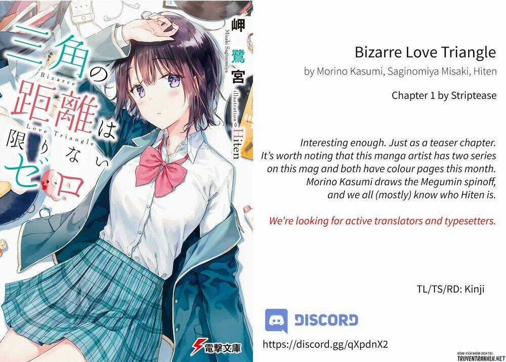 Bizarre Love Triangle Chapter 0 trang 1