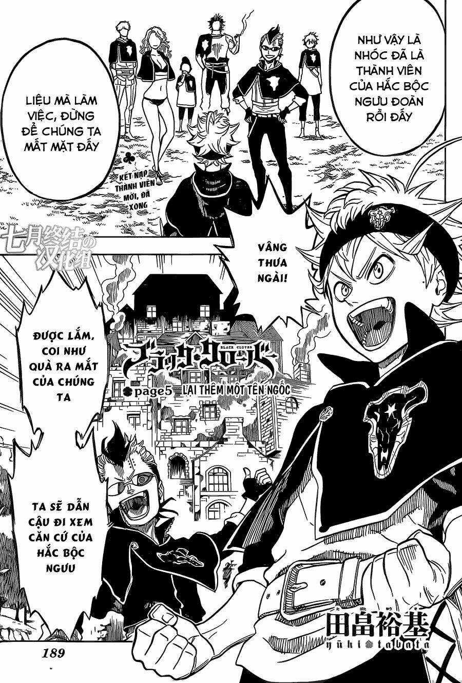 Black Clover - Pháp Sư Không Phép Thuật Chapter 5 trang 0