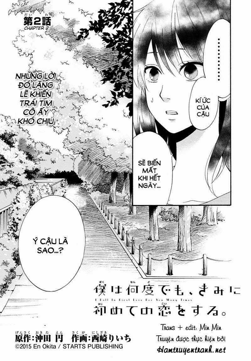 Boku Wa Nando Demo, Kimi Ni Hajimete No Koi Wo Suru Chapter 2 trang 1