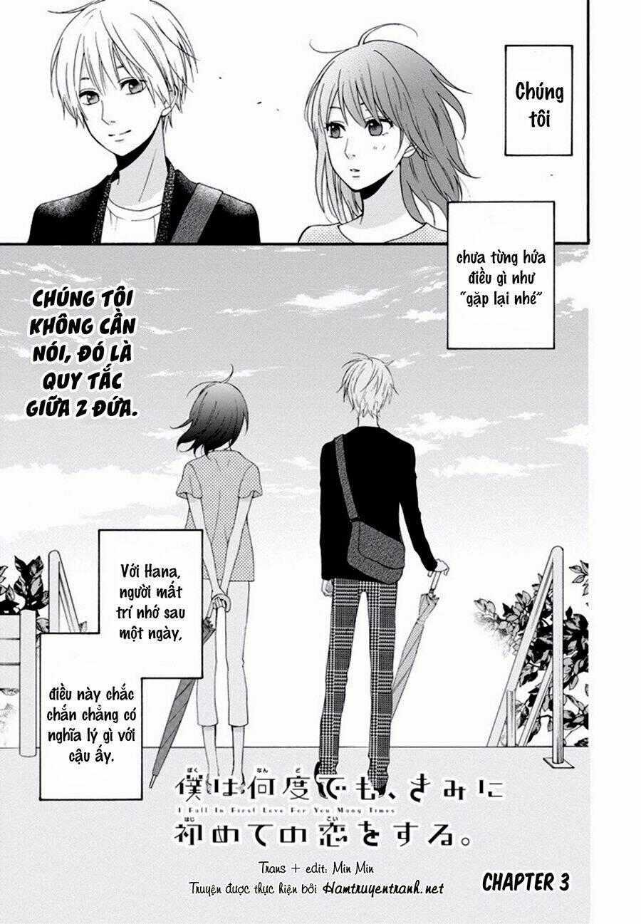 Boku Wa Nando Demo, Kimi Ni Hajimete No Koi Wo Suru Chapter 3 trang 1