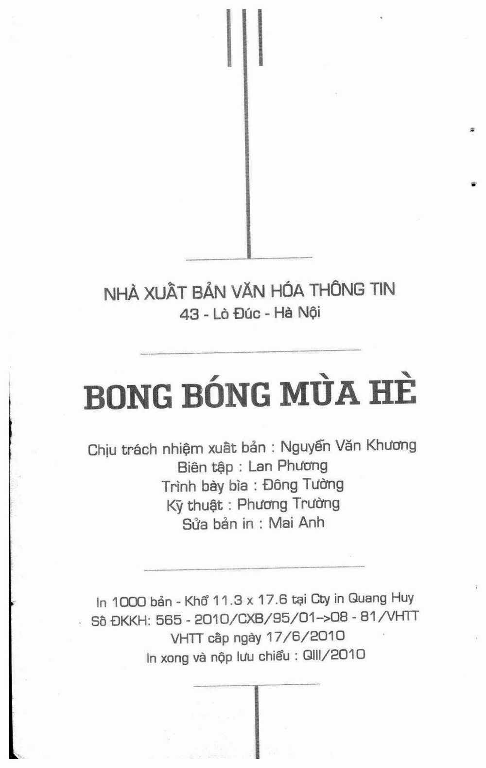 Bong Bóng Mùa Hè Chapter 28 trang 1