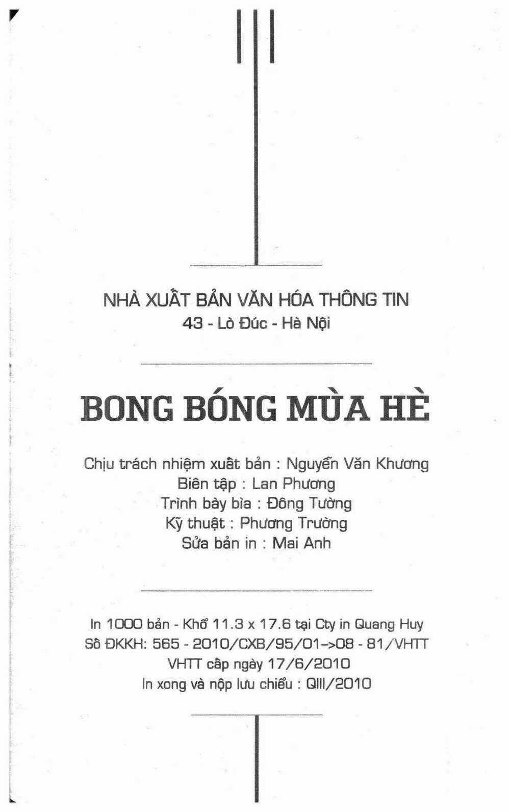 Bong Bóng Mùa Hè Chapter 29 trang 1