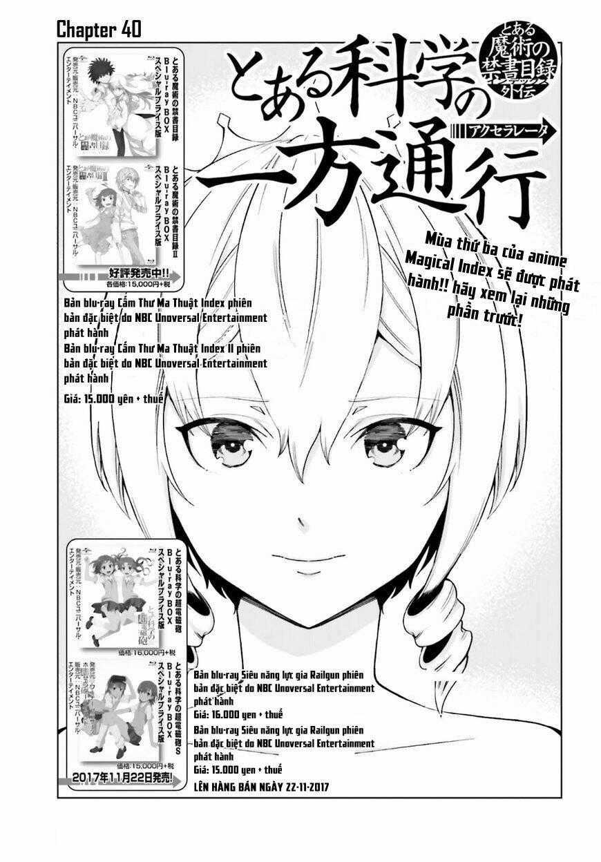 Cấm Thư Ma Thuật Index: Accelerator Chapter 40 trang 1