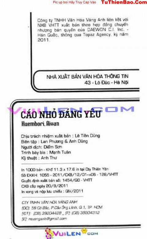 Cáo Nhỏ Đáng Yêu Chapter 1 trang 1