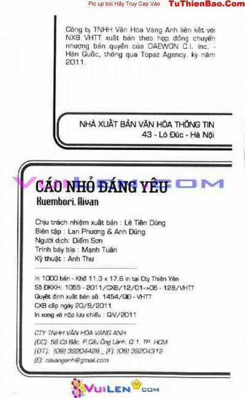 Cáo Nhỏ Đáng Yêu Chapter 3 trang 1