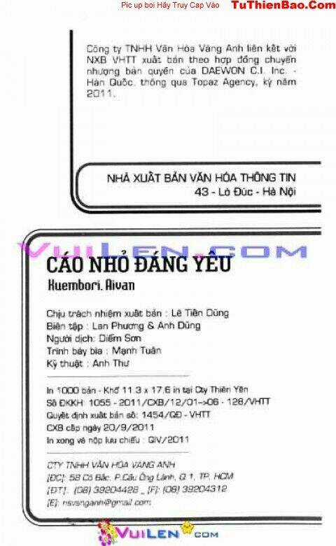 Cáo Nhỏ Đáng Yêu Chapter 6 trang 1