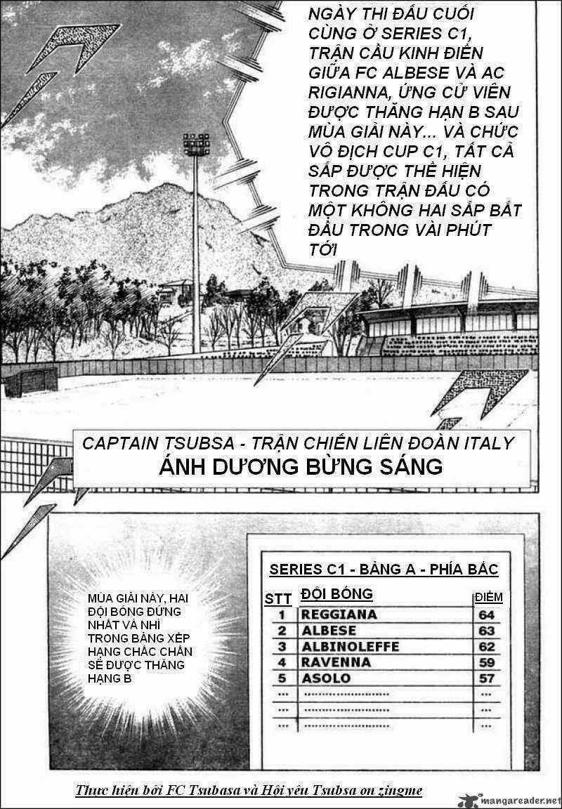 Captain Tsubasa : Trận Chiến Liên Đoàn Italy Chapter 2 trang 0