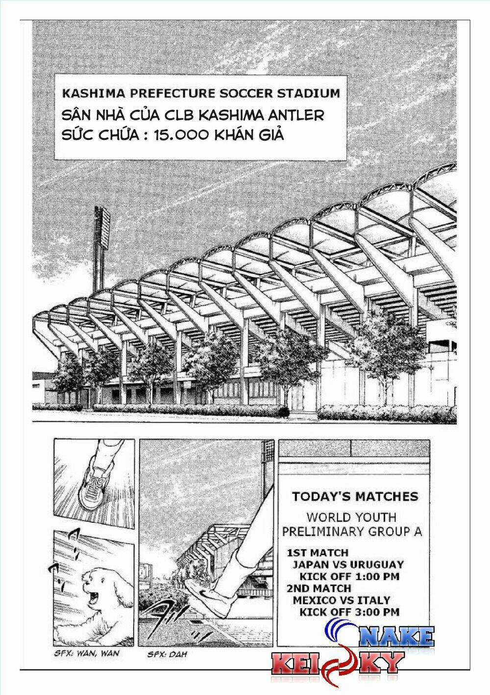 Captain Tsubasa : World Youth (Part 2) Chapter 54 trang 1