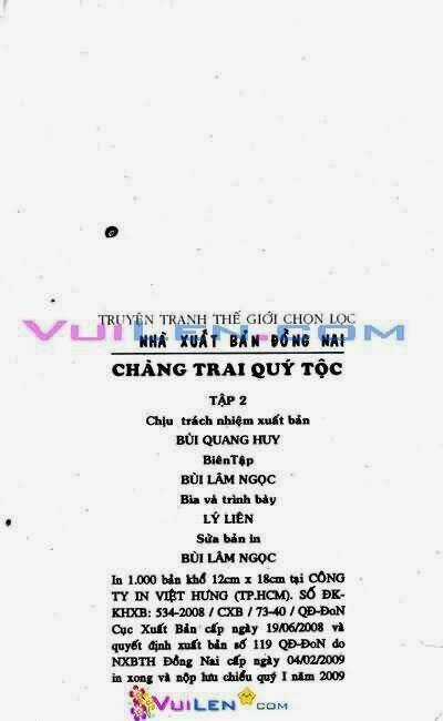 Chàng Trai Quý Tộc Chapter 2 trang 1