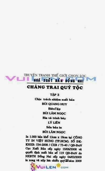 Chàng Trai Quý Tộc Chapter 3 trang 1