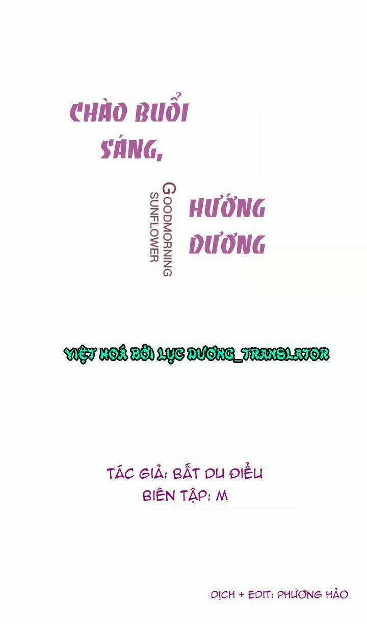 Chào Buổi Sáng, Hướng Dương Chapter 1 trang 0