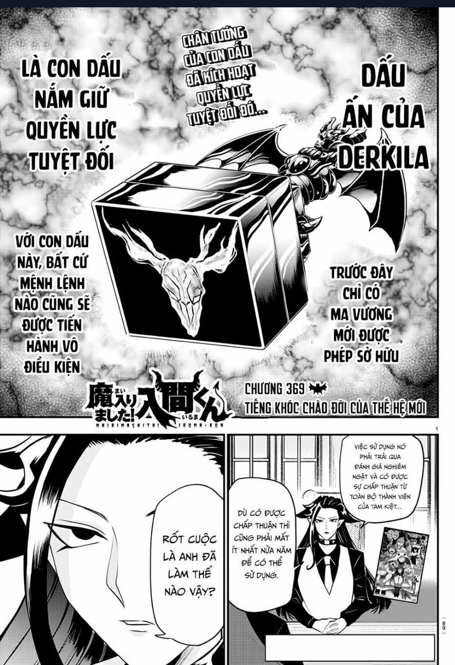 Chào Mừng Cậu Đến Trường Iruma-Kun Chapter 369 trang 1