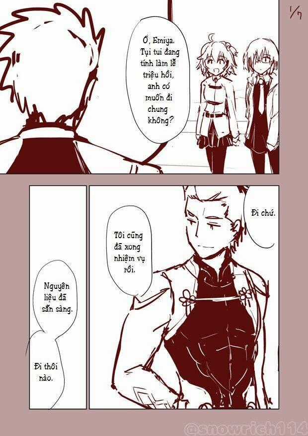 Chén thánh: Đêm Định Mệnh - Doujinshi Archer x Rin Chapter 13 trang 1