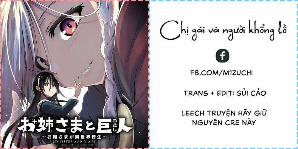 Chị Gái Tôi Và Người Khổng Lồ Chapter 1.5 trang 0