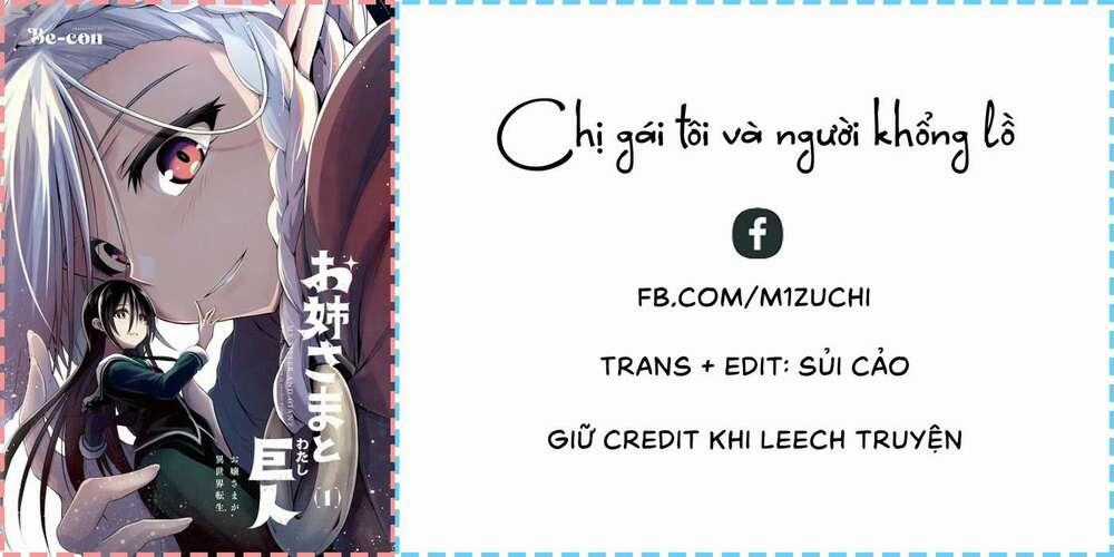 Chị Gái Tôi Và Người Khổng Lồ Chapter 2 trang 0