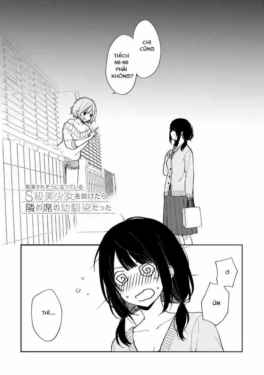 Chikan Saresou Ni Natteiru S-Kyuu Bishoujo Wo Tasuketara Tonari No Seki No Osananajimi Datta Chapter 22 trang 1