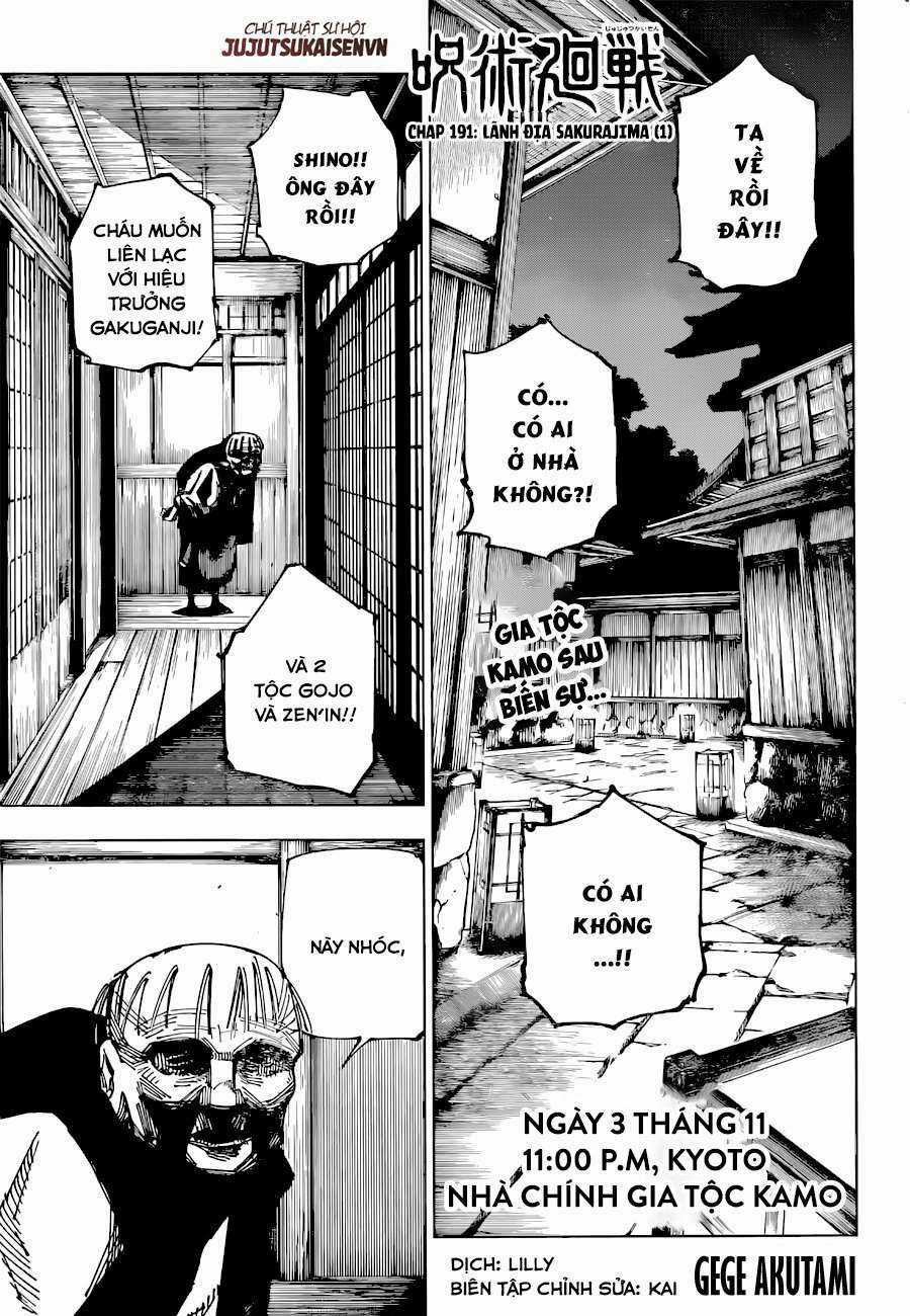 Chú Thuật Hồi Chiến Chapter 191 trang 0