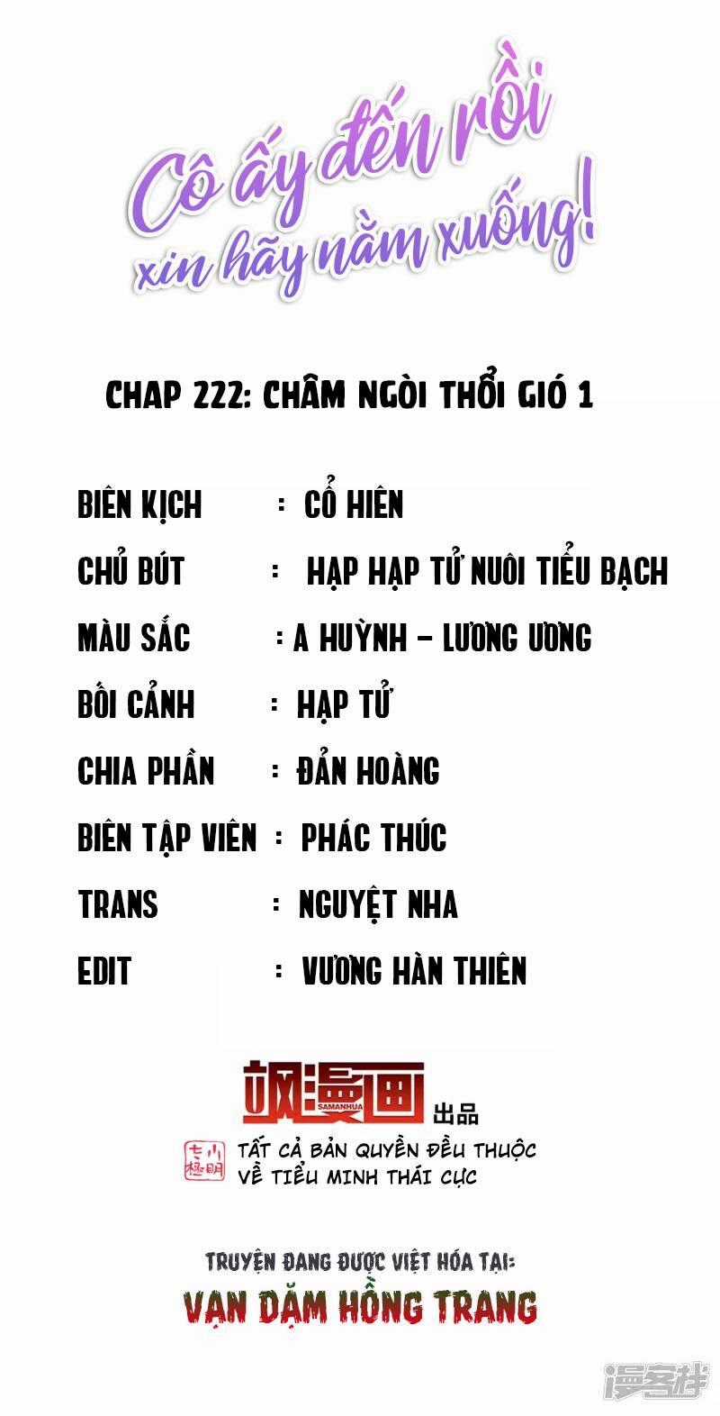 Cô Ấy Đến Rồi, Xin Nằm Xuống! Chapter 222 trang 1