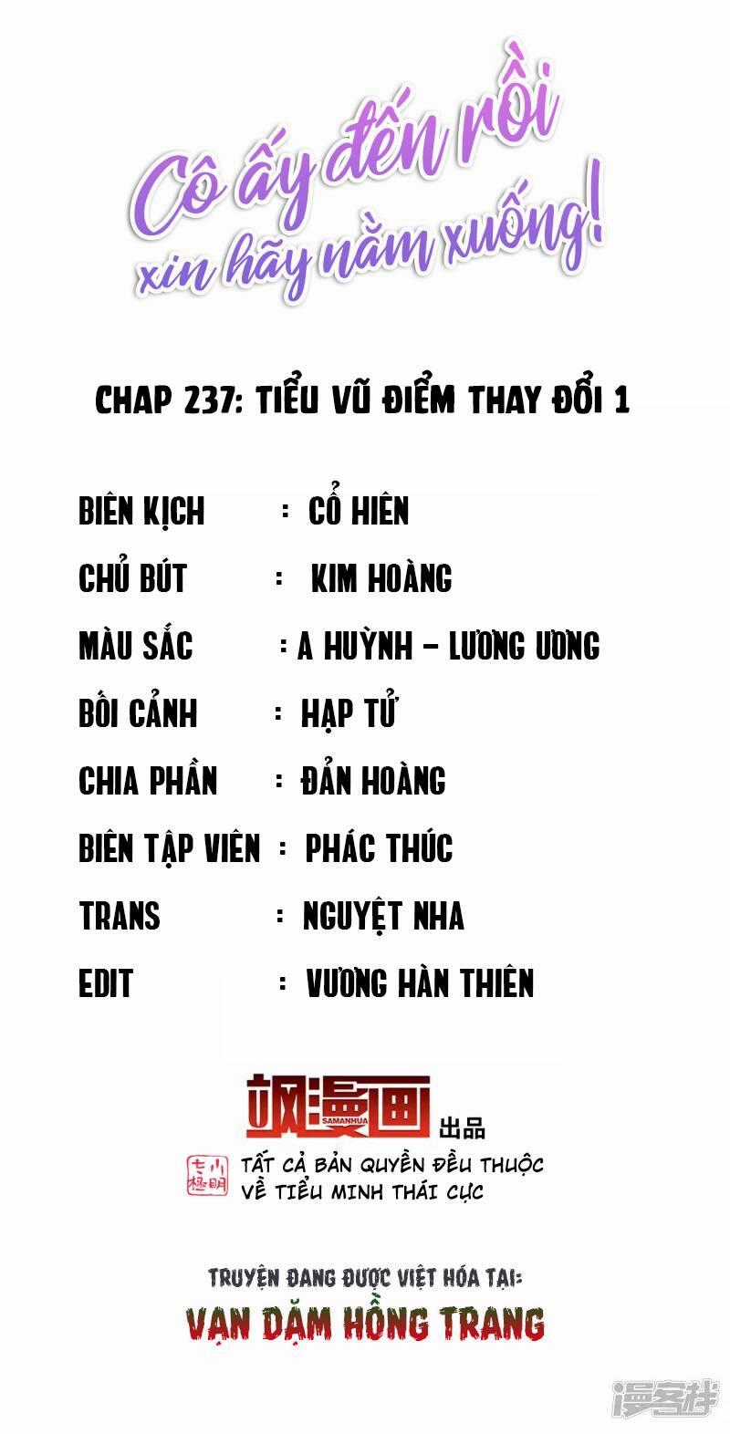 Cô Ấy Đến Rồi, Xin Nằm Xuống! Chapter 237 trang 1