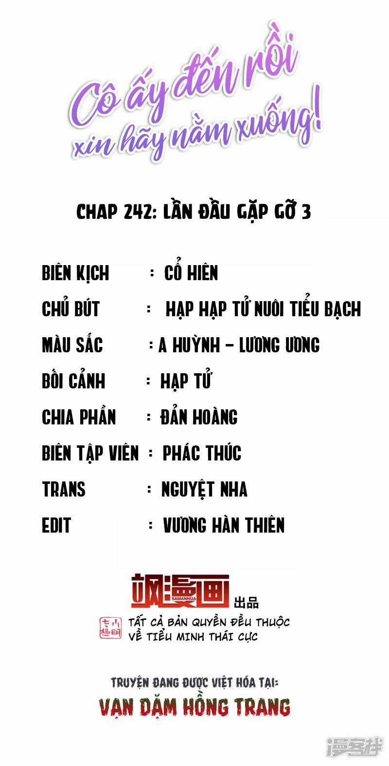 Cô Ấy Đến Rồi, Xin Nằm Xuống! Chapter 242 trang 1