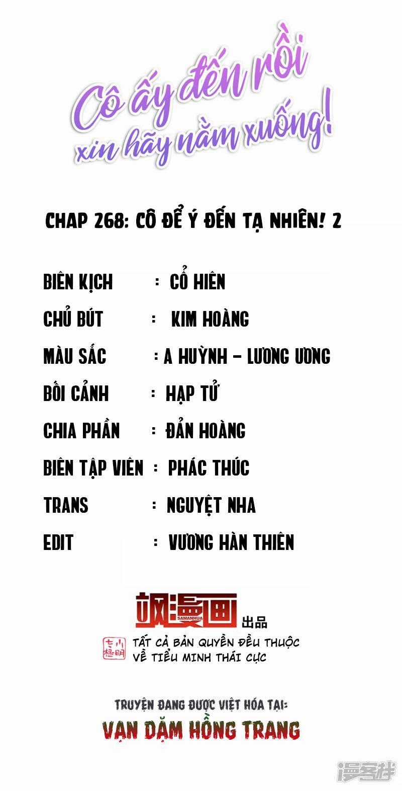 Cô Ấy Đến Rồi, Xin Nằm Xuống! Chapter 268 trang 1