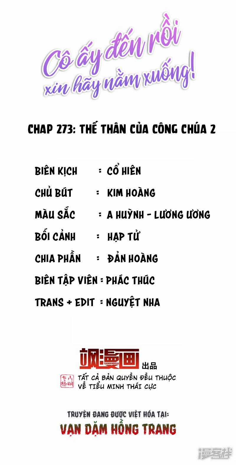 Cô Ấy Đến Rồi, Xin Nằm Xuống! Chapter 273 trang 1